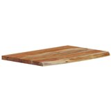 vidaXL Stenska polica 60x40x3,8 cm pravokotna akacija naraven rob | Shoptok.si