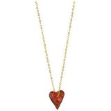 Ogrlica i privezak sa srcem - crveno ( ART001833 ) Cene