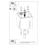 Nice Lamps Bijela stropna svjetiljka s metalnim sjenilom 10x10 cm Pax – | shoptok.hr