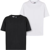 Urban Classics Girl's boyfriend T-shirt, 2 pieces black/white Cijene