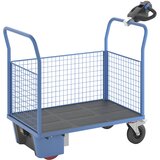 eurokraft pro ploski voziček z električnim pogonom, 3 visoke mrežaste stene, dxšxv 1420 x 700 x 1300 mm Cene