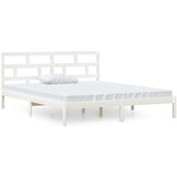 Furnova Posteljni okvir bel 120x190 cm trden les, (21941524) | Shoptok.si