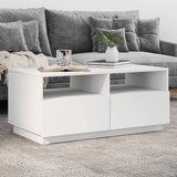  The Living Store Klubska mizica z LED lučkami bela 90x49x40 cm - Klubska Mizica, (21500271) | Shoptok.si