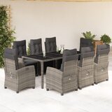 3-dijelni vrtni blagovaonski set s jastucima od poliratana | shoptok.hr