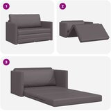  Krevet na razvlačenje Siva 124 x 71 x 78 cm Umjetna koža | shoptok.hr