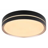 Globo LED okrogla stropna svetilka MANNI (24 W, Ø x V: 385 mm x 8 cm, Črne barve, Topla bela) | Shoptok.si