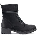 Shelvt Fashionable black worker boots with decorative lacing Cijene