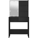  Toaletni stolić s LED svjetlima crni 74,5 x 40 x 141 cm | shoptok.hr
