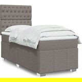 Maison Chic Box spring postelja - Vzmetna postelja z vzmetnico taupe 100x200 cm blago SL11105, (21882062) | Shoptok.si