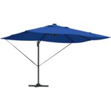 Kantilever Roma suncobran s LED svjetlima Azure plava 352x251x265 cm Aluminij | shoptok.hr