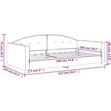  Dnevni ležaj svjetlosivi 100x190 cm baršunasti Siva | Shoptok.si