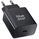 Blue Star Punjač za telefon USB C QC4.0 PD 3A 25W + kabel USB C na USB C crni | shoptok.hr