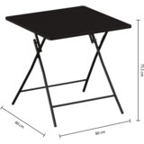5five Five sklopivi stol 80x80 cm crni | shoptok.hr