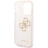 Guess gUHCP14LPCUGL4GGO ovitek za iPhone 14 Pro - prozoren z zlatimi bleščicami | Shoptok.si