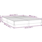 vidaXL Posteljni okvir temno moder 140x200 cm žamet | Shoptok.si