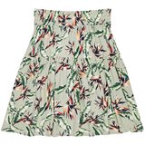 Marisse Floral Print Skirt L-Sc-3717 White_Black | Eponuda.ba