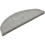  Prostirke za stepenice 30 kom 56x17x3 cm svijetlo sive poluokrugle | shoptok.hr