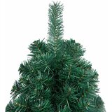  Umjetna osvijetljena polovica božićnog drvca zelena 210 cm | shoptok.hr