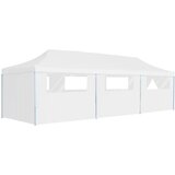 vidaXL Zložljiv pop-up šotor za zabave z 8 stranicami 3x9 m bel Cene