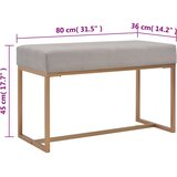  Klupa 80 cm siva baršunasta | Eponuda.ba