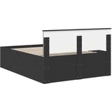  Okvir za krevet Crna 150 x 200 cm Konstruirano drvo - Crna 150 x 200 cm | shoptok.hr