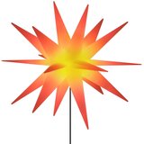 vidaXL Božićna svjetla sa šiljcima 3 kom LED sklopiva crvena 57 cm | shoptok.hr