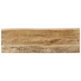  Konzolna mizica z naravnim robom 105x33x76 cm trden mangov les | Shoptok.si