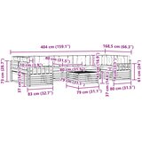  Set vanjskih sofa 8 kom. Prirodna i krem | shoptok.hr