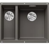 Blanco sudoper SUBLINE 340/160-U InFino SILGRANIT VULKAN SIVA, VELIKI BAZEN DESNO, bez dalj.upr. | shoptok.hr