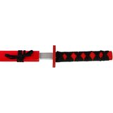  Drveni mač za igru - rekvizit za viteza 73 cm - crveni | Shoptok.si