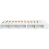  Okvir za krevet bijeli 135x190 cm konstruirano drvo | Eponuda.com
