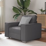 vidaXL sedežni stol sivi 59 cm umetno usnje | Shoptok.si