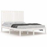 The Living Store Posteljni okvir bel iz trdne borovine 120x200 cm - Posteljni Okvir, (21527612) | Shoptok.si