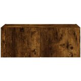  Zidni TV ormarić s LED svjetlima boja hrasta 80x35x31 cm | shoptok.hr