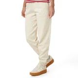 Donji deo trenerke za devojčice Ess Script Sweatpants Fl G, Krem