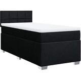  Krevet s oprugama i madracem crni 90x200 cm od tkanine | shoptok.hr