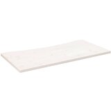 vidaXL Mizna plošča bela 100x50x2,5 cm trdna borovina | Shoptok.si