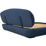 Scandic Tamno plavi tapecirani bračni krevet s prostorom za odlaganje s podnicom 140x200 cm Odette – | shoptok.hr