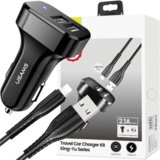 Usams OMREŽNI POLNILEC 2XUSB C13 2.1A ZA LIGHTNING ZA IPHONE ČRN, (22007301) | Shoptok.si