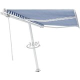  Prostostoječa avtomatska tenda 300x250 cm modra/bela, (20728724) | Shoptok.si