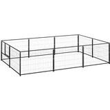  Kavez za pse crni 6 m² čelični | shoptok.hr