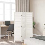  Sobna pregrada s 3 panela retro bijela od masivnog drva paulovnije | shoptok.hr