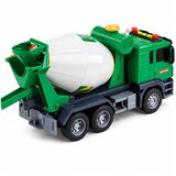 Concrete Mixer Truck With Rotating Drum Lights Sounds Green | shoptok.hr