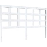 Maison Chic posteljno vzglavje - vzglavna omarica - nočna omarica belo 145,5x4x100 cm trdna borovina, (21706093) Cene