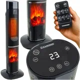 oscilirajući električni ventilator na dodir grijanje kamin LCD + daljinski