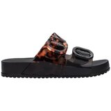 Melissa Sandali & Odprti čevlji Cozy Slide - Black/Clear Tortoise Črna Cene
