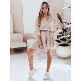 DStreet Sukienka letnia muślinowa LYVONNE jasnobeżowa | Shoptok.si