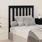 vidaXL Uzglavlje za krevet crno 96 x 6 x 101 cm od masivne borovine | shoptok.hr