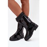 Boto Women's Rain Boots With Drawstring Black Kessia | Shoptok.si