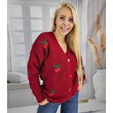 Pri Warm and cozy women's sweater with cherries in autumn LARAMIE | shoptok.hr